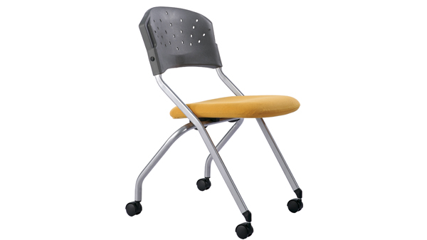移動折疊塑料培訓椅會議椅