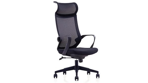 黑色可升降調節高度網布電腦椅子轉椅帶輪子